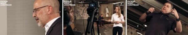 FuckUpNight Livestream Kameraarbeit